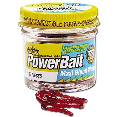 Imagen de Berkley Powerbait Micro Blood Worms Red (55pzs) Cebo artificial