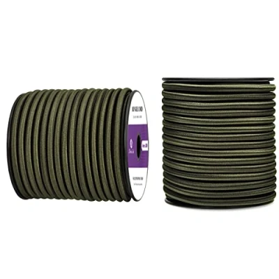 Imagen de Abma Cord Cuerda Elástica 6mm 20M de Lona Goma Tensora Expansora Ejército Verde
