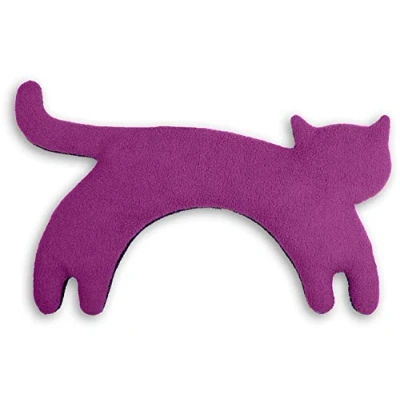 Imagen de SACO TÉRMICO Leschi de semillas para microondas/para la tensión cervical/Animal: Gata Minina, pie, morado