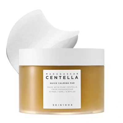 Imagen de SKIN1004 Madagascar Centella Quick Calming Pad 70ea, 130 ml, efectos calmantes rápidos para pieles sensibles