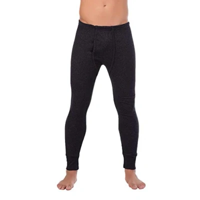 Imagen de BestSale247 Calzoncillos térmicos largos para hombre, ropa interior de esquí térmica, algodón antracita M