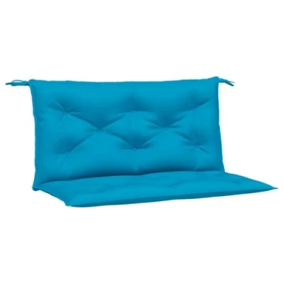 Imagen de vidaXL Cojines de Banco Jardín 2 uds, Almohadas Asiento Respaldo, Almohadillas para Muebles, Decoración Patio Salón, Azul Claro