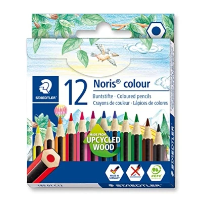 Imagen de STAEDTLER 185 01 C12 Noris Lápiz para colorear (12 unidades), colores surtidos