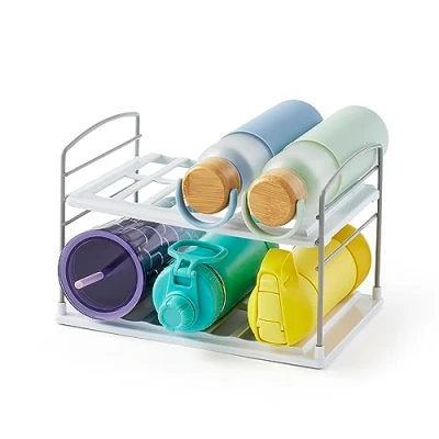 Imagen de YouCopia 50185 UpSpace Organizador de botellas agua, plástico, color blanco