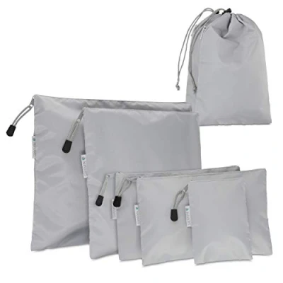 Imagen de Navaris Set de 7 organizadores para Maleta Bolsas almacenaje Ropa Zapatos en Equipaje Sacos Embalaje Viajes Azul
