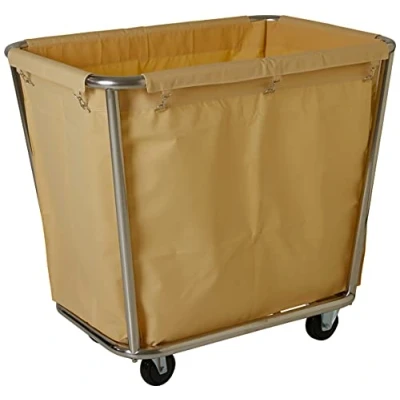 Imagen de Saro Carrito de lavandería AF 264, acero inoxidable, color crema, 90 x 65 85 cm