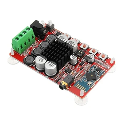 Imagen de DollaTek TDA7492 2 x 50 vatios de Doble Canal Amplificador Digital inalámbrica Bluetooth 4.0 CSR8635 Receptor Audio 50W + Junta