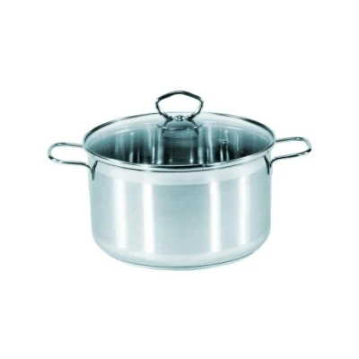 Imagen de Karl Krüger 101016MA Olla Calypso de Acero Inoxidable con Tapa Plata Transparente, Diámetro 16 cm