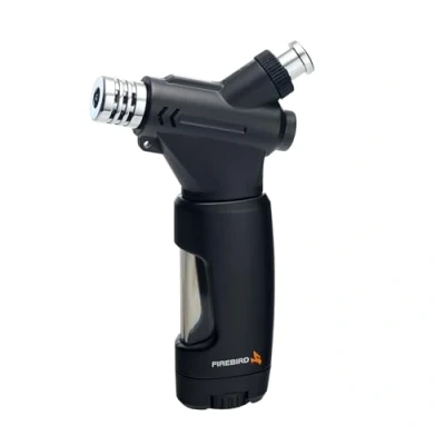 Imagen de Encendedor Firebird Caliber recargable con gas butano (por seguridad no incluido) gran rueda de ajuste la llama Depósito capacidad Ventana nivel Fácil encendido.