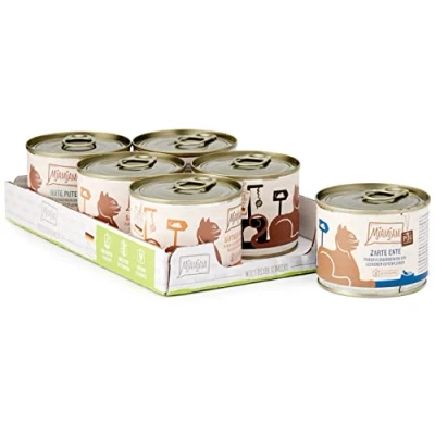 Imagen de MjAMjAM comida húmeda premium para gatos paquete mixto V puro placer de la carne, 6 (6 x 200 g), sin cereales con carne extra