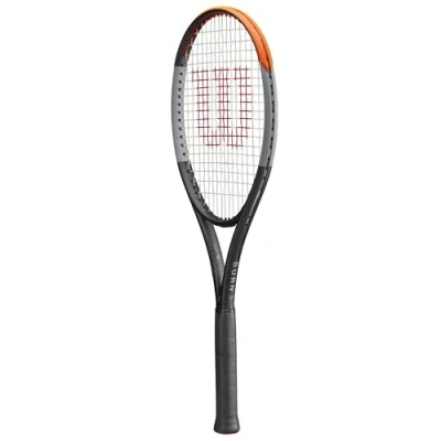 Imagen de Wilson Burn 100 V4.0, Raqueta de tenis, Juego recreativo y ambicioso, Negro/Gris/Naranja