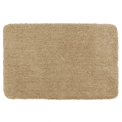 Imagen de WENKO Alfombra de baño Mélange Arena 60 x 90 cm Alfombrilla Antideslizante, Segura, esponjosa, Libre Pelusas Beige