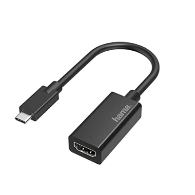 Imagen de Adaptador USB C a HDMI Hama 00200315, De HDMI, Negro