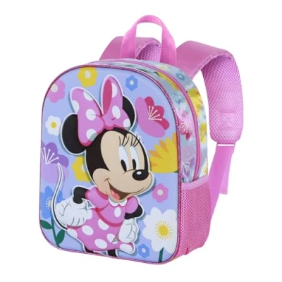 Imagen de Disney Minnie Mouse Spring Mochila 3D Elite, Lila, 26 x 31 cm, Capacidad 8 L