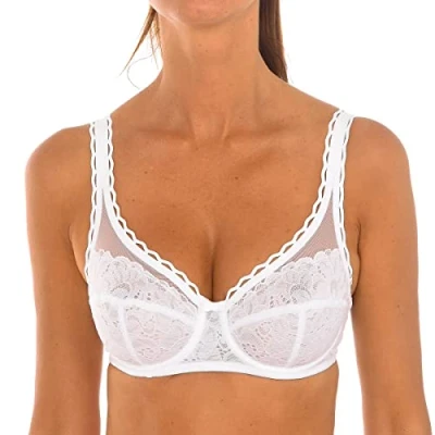 Imagen de Playtex Sujetador de sujeción Con Aros y encaje Reciclado Mujer x1, Blanco, 85B