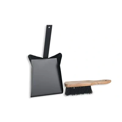 Imagen de HERSIG Accesorios Chimenea Set Cepillo y Recogedor para Cenizas 19 x 34 15 cm