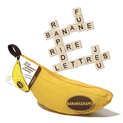 Imagen de BANANAGRAMS Juego de reflexión, 91097, Color Amarillo (versión Francesa)