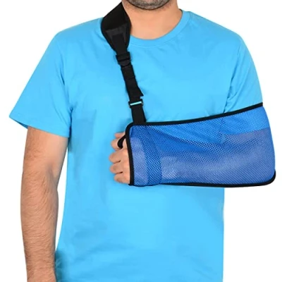 Imagen de supregear Eslinga De Malla para Brazo, Ajustable Liviana Cómoda Inmovilizador Hombro Transpirable Derecho Izquierdo Estabilizador Soporte Brazo Lesionado Codo Muñeca Mano