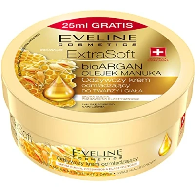 Imagen de Eveline Cosmetics, Crema Facial y Corporal Extra Suave Nutritiva Rejuvenecedora 175 ml