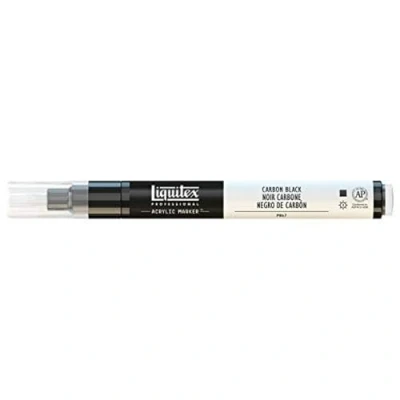 Imagen de Liquitex Rotulador de Pintura acrílica, Punta Fina, Negro carbón, 2 4 mm