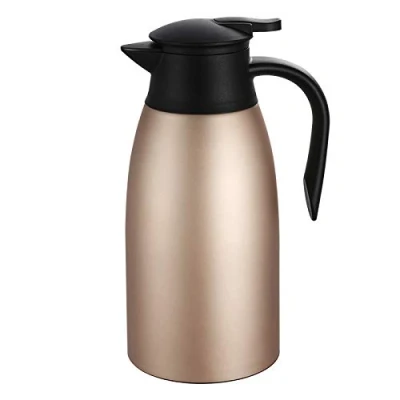 Imagen de Jarra Térmica 2 Litros de Acero Inoxidable, Doble Pared Anti goteo deslizante, Termo Café, Té, Jugo, Leche