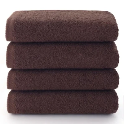 Imagen de Top Towel Plus toallas baño 4 de cara o bidet 30x50 cms Algodon 100% Marron