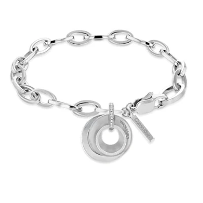 Imagen de Calvin Klein Pulsera de cadena para Mujer Colección PLAYFUL CIRCULAR SHIMMER con cristales 35000154