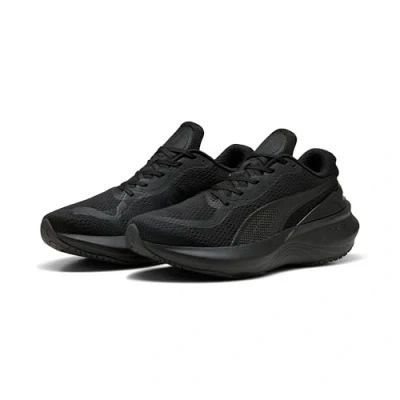 Imagen de Puma Scend PRO 2 Zapatillas running asfalto, Hombre, Talla: 43, Black/flat dark gray Tela/tejido sintético