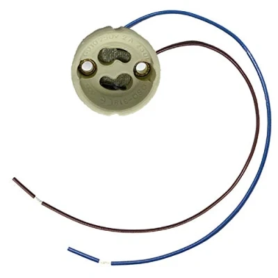 Imagen de LED ATOMANT Pack 100x GU10 Portalamparas, Cable silicona largo 20cm 0.5mm², 300 500V, Conector Base de Ceramica para Bombilla o Halogena, Bases lamparas