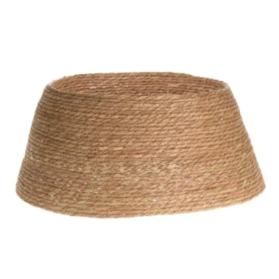 Imagen de Faldón de árbol Navidad hierba marina natural 56 cm Cubierta para el soporte Árbol Manta Collar