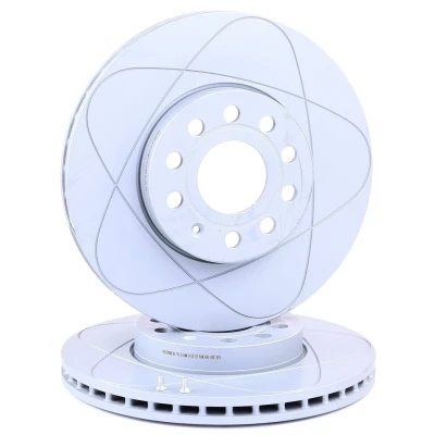 Imagen de ATE PowerDisc 24.0325 0145.1 Disco de freno 288,0 25,0 5 112,0 ventilado revestido altamente carbonizado con tornillos VOLKSWAGEN: Golf VIII Hatchback