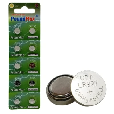 Imagen de 10x AG7 (LR57, LR927, 395) 1,5V PoundMax Pilas alcalinas de botón 1x Paquete 10