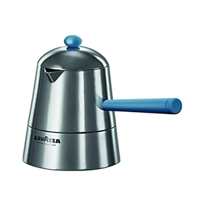 Imagen de ILSA Carmencita Cafetera Espresso, Aluminio, Mango y Pomo Azul, 1 Taza