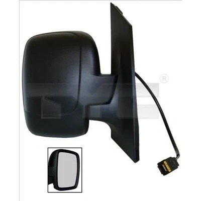 Imagen de Espejo retrovisor Tyc 309 0182 izquierda negro para ajuste elect. espejo, convexo, calefactable, abatible eléctricamente FIAT: Scudo II