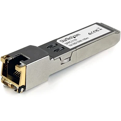 Imagen de StarTech.com Módulo Transceptor SFP Compatible con el Modelo GE T de Cisco 1000BASE a RJ45 Cat6 / Cat5e 10/100/1000 Mbps 100m IE3400, IE3300, IE3200 (SFPC1110)