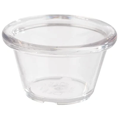 Imagen de APS 40760 Juego de 12 cuencos (plástico, diámetro 6 cm, altura 3,5 cm), transparente