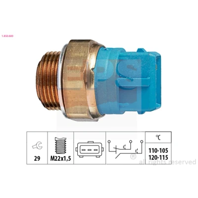 Imagen de Interruptor de temperatura, ventilador del radiador EPS 1.850.680