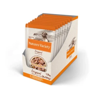 Imagen de Nature&#039;s Variety Original No Grain Paté para Perros Adultos Mini con Pollo Caja 8 x 150 g
