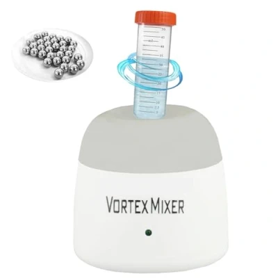 Imagen de ABEST 5200rpm Mini Vortex Mezclador Agitador de Pintura,Agitador Laboratorio con Función Táctil para Esmalte Uñas,Tinta Tatuaje,Pegamentos Adhesivos y Tubos Ensayo (gris)