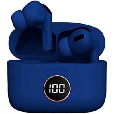 Imagen de Auriculares Stereo Bluetooth Dual Pod Earbuds Lcd Cool Air Pro Azul