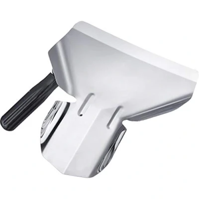Imagen de Westmark Pala para palomitas de maíz/patatas fritas, Zurdos, Tamaño la pala: aprox. 20 x 12 cm, Longitud: 23 Acero inoxidable/plástico, Plata/negro, 91272270