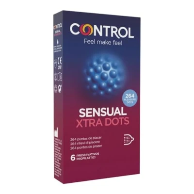 Imagen de Control Stimulation Sensual Xtra Dots Profilattico, 6 Profilattici
