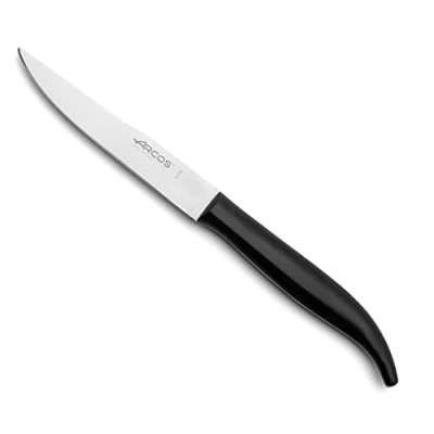 Imagen de Arcos Serie Cuchillos de Mesa Cuchillo Chuletero Hoja Filo Acero Inoxidable Nitrum 110 mm Mango Polipropileno Color Negro