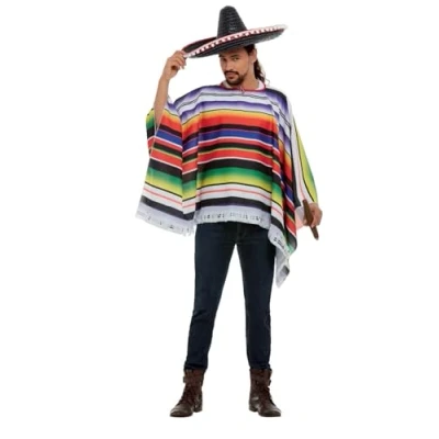 Imagen de Smiffys Poncho, Multicolor