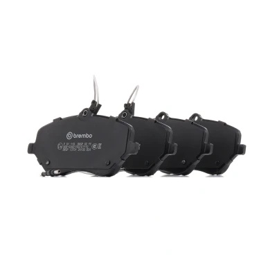 Imagen de BREMBO P 61 119 Juego de pastillas freno con contacto avisador desgaste tornillos pinza freno, Chapa antichirridos accesorios