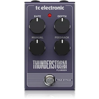 Imagen de TC Electronic THUNDERSTORM Flanger Pedal de estilo vintage con circuito brigada cubeta completamente analógico
