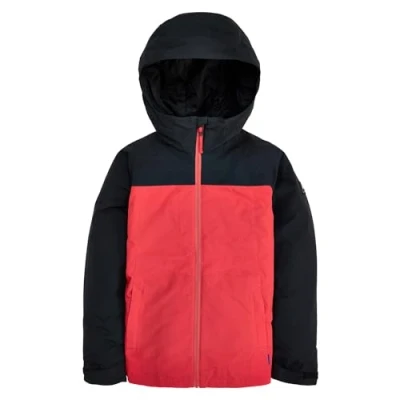 Imagen de Burton BOYS Lodgepole Chaqueta de snowboard para niños, Talla: 126 133, True black/tomato
