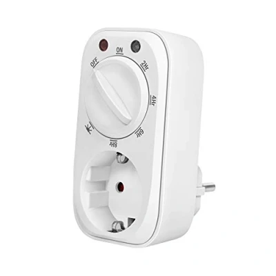 Imagen de LogiLink ET0012 Temporizador mecánico con Sensor crepuscular 7 Modos y ajustes Blanco
