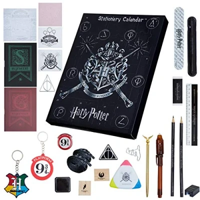 Imagen de Harry Potter Calendario Adviento 2024 con 24 Sorpresas de Papeleria para Niños