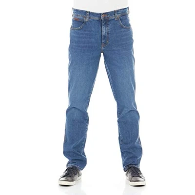 Imagen de Wrangler Texas Slim Low Stretch Vaqueros, Azul (Game On 12e), 30W / 34L para Hombre